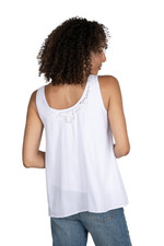 Embroidered sleeveless blouse, 'Bouquet of Flowers' - Hand-Embroidered Sleeveless Rayon Top from Bali