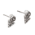 Sterling silver stud earrings, 'Time's Arrow' - Hand Made Sterling Silver Stud Earrings (image 2b) thumbail