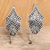 Sterling silver drop earrings, 'Pages of Love' - Artisan Crafted Sterling Silver Drop Earrings (image 2) thumbail