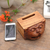 Wood phone speaker, 'Leopard's Song' - Artisan Crafted Jempinis Wood Phone Speakers (image 2c) thumbail