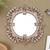 Wood wall mirror, 'Blooming Flourish' - Hand-Carved Wood Floral Wall Mirror from Bali (image 2) thumbail