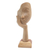 Wood statuette, 'Looking at You' - Handmade Balinese Hibiscus Wood Statuette thumbail