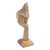 Wood statuette, 'Looking at You' - Handmade Balinese Hibiscus Wood Statuette (image 2d) thumbail