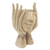 Wood statuette, 'Keep Me Close' - Hand Carved Hibiscus Wood Statuette (image 2c) thumbail