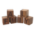 Wood letter blocks, 'Loving Family' (6 pieces) - Hand Crafted Ironwood Letter Blocks from Bali (6 Pieces)