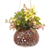Coconut shell hanging planter, 'Tropical House in Lizard' - Hand Made Coconut Shell Hanging Planter