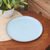 Ceramic platter, 'Blue Bounty' - Artisan Crafted Round Ceramic Platter