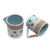 Tazas de cerámica, (par) - Tazas de cerámica javanesas (par)