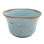 Ceramic serving bowl, 'Blue Bell' - Handcrafted Ceramic Serving Bowl