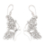 Sterling silver dangle earrings, 'Soaring High' - Sterling Silver Dangle Earrings with Butterfly Motif thumbail