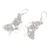 Sterling silver dangle earrings, 'Soaring High' - Sterling Silver Dangle Earrings with Butterfly Motif (image 2b) thumbail