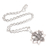 Sterling silver pendant necklace, 'Lotus Flow' - Sterling Silver Pendant Necklace with Lotus Motif (image 2d) thumbail
