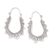 Sterling silver hoop earrings, 'Nice to Meet You' - Handmade Sterling Silver Hoop Earrings from Bali thumbail