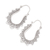 Sterling silver hoop earrings, 'Nice to Meet You' - Handmade Sterling Silver Hoop Earrings from Bali (image 2b) thumbail