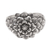 Sterling silver domed ring, 'Bloom of Youth' - Sterling Silver Domed Ring with Floral Motif thumbail