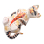 Wood statuette, 'Cat and Koi' - Hand Crafted Suar Wood Cat Statuette (image 2a) thumbail