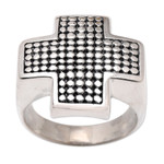 Men's ring, 'Saving Grace' - Men's Sterling Cross Ring