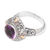 Gold-accented amethyst cocktail ring, 'Purple Crush' - Artisan Crafted Amethyst Ring (image 2c) thumbail