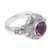 Gold-accented amethyst cocktail ring, 'Purple Crush' - Artisan Crafted Amethyst Ring (image 2d) thumbail