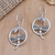 Sterling silver dangle arrings, 'Dragonfly Idyll' - Artisan Crafted Sterling Silver Earrings