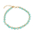 Amazonite beaded bracelet, 'Aqua and Gold' - Handcrafted Amazonite Bead Bracelet thumbail