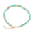 Amazonite beaded bracelet, 'Aqua and Gold' - Handcrafted Amazonite Bead Bracelet (image 2b) thumbail