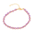 Quartz beaded bracelet, 'Purple and Gold' - Artisan Crafted Bracelet with Purple Quartz (image 2b) thumbail