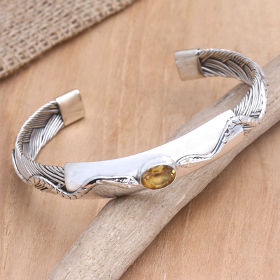 Handmade Silver Flower Charm Chain Bracelet - OMishka