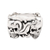 Sterling silver band ring, 'Two Skulls' - Unisex Sterling Silver Band Ring thumbail