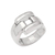 Sterling silver band ring, 'Brick Wall' - Modern Sterling Silver Band Ring thumbail