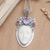 Amethyst and garnet pendant necklace, 'Woman of the Wilderness' - Artisan Crafted Amethyst and Garnet Pendant Necklace (image 2) thumbail