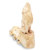 estatuilla de madera - Estatuilla de madera de hibisco hecha a mano con motivo de lobo
