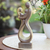 Wood statuette, 'Family Time' - Hibiscus Wood Statuette with Family Motif (image 2) thumbail