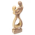 Wood statuette, 'Family Time' - Hibiscus Wood Statuette with Family Motif (image 2c) thumbail