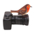 Wood statuette, 'Robin's Photo Shoot' - Suar Wood Bird Statuette with Camera Motif