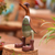 Teak wood statuette, 'Soldier Duck' - Teak Wood Duck Statuette with Soldier Motif thumbail
