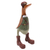 Teak wood statuette, 'Soldier Duck' - Teak Wood Duck Statuette with Soldier Motif