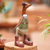 Teak wood statuette, 'Soldier Duck' - Teak Wood Duck Statuette with Soldier Motif (image 2c) thumbail