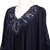 Rayon dress, 'Midnight Blue Medallion' - Rayon Dress with Floral and Medallion Embroidered Details (image 2g) thumbail