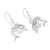 Sterling silver dangle earrings, 'Dolphin Dive' - Sterling Silver Dangle Earrings with Dolphin Motif (image 2b) thumbail