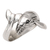 Sterling silver wrap ring, 'Gentle Giant' - Sterling Silver Wrap Ring with Whale Motif