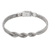 Sterling silver chain bracelet, 'Illusion Knot' - Unisex Sterling Silver Chain Bracelet Crafted in Bali (image 2d) thumbail