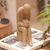 Wood statuette, 'My First Love' - Family-Themed Hibiscus Wood Statuette (image 2b) thumbail