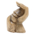 Wood statuette, 'Protect Me' - Hand Made Hibiscus Wood Statuette from Bali (image 2d) thumbail