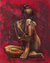 'El último trauma' - Retrato femenino en óleo y acrílico sobre lienzo