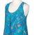 Batik rayon dress, 'Abstract Petals' - Indonesian Batik Rayon Sleeveless Dress in Blue Tones (image 2f) thumbail