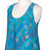 Batik rayon dress, 'Aquamarine Petals' - Indonesian Batik Rayon Sleeveless Dress in Blue Tones