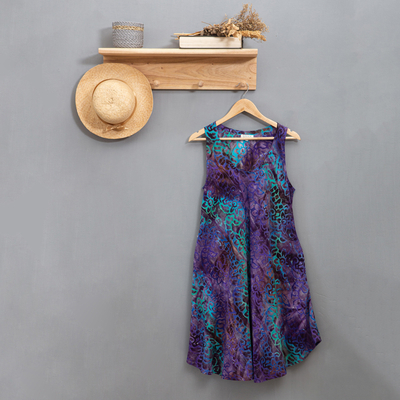 Batik rayon dress, Secret Forest