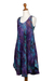 Batik rayon dress, 'Secret Forest' - Multicolored Batik Hand-painted Rayon Dress from Indonesia (image 2d) thumbail