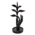 Wood jewelry stand, 'Plucking Dreams' - Hand Carved Wood Jewelry Stand with Leaf Motif (image 2b) thumbail